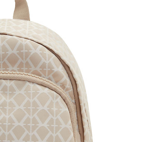 Kipling Delia Compact Printed Convertible Ryggsäck Beige | SE 1655UZ